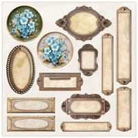 LemonCraft Dear Diary Forget-Me-Not Elements & Basics 8x8 Inch Paper Pad (LEM-DD-FORGET-03)